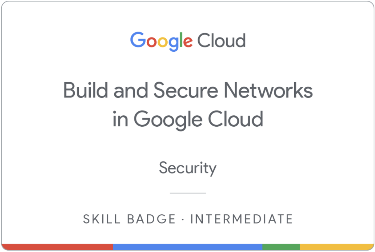 Certificate — Build and Secure Networks in Google Cloud