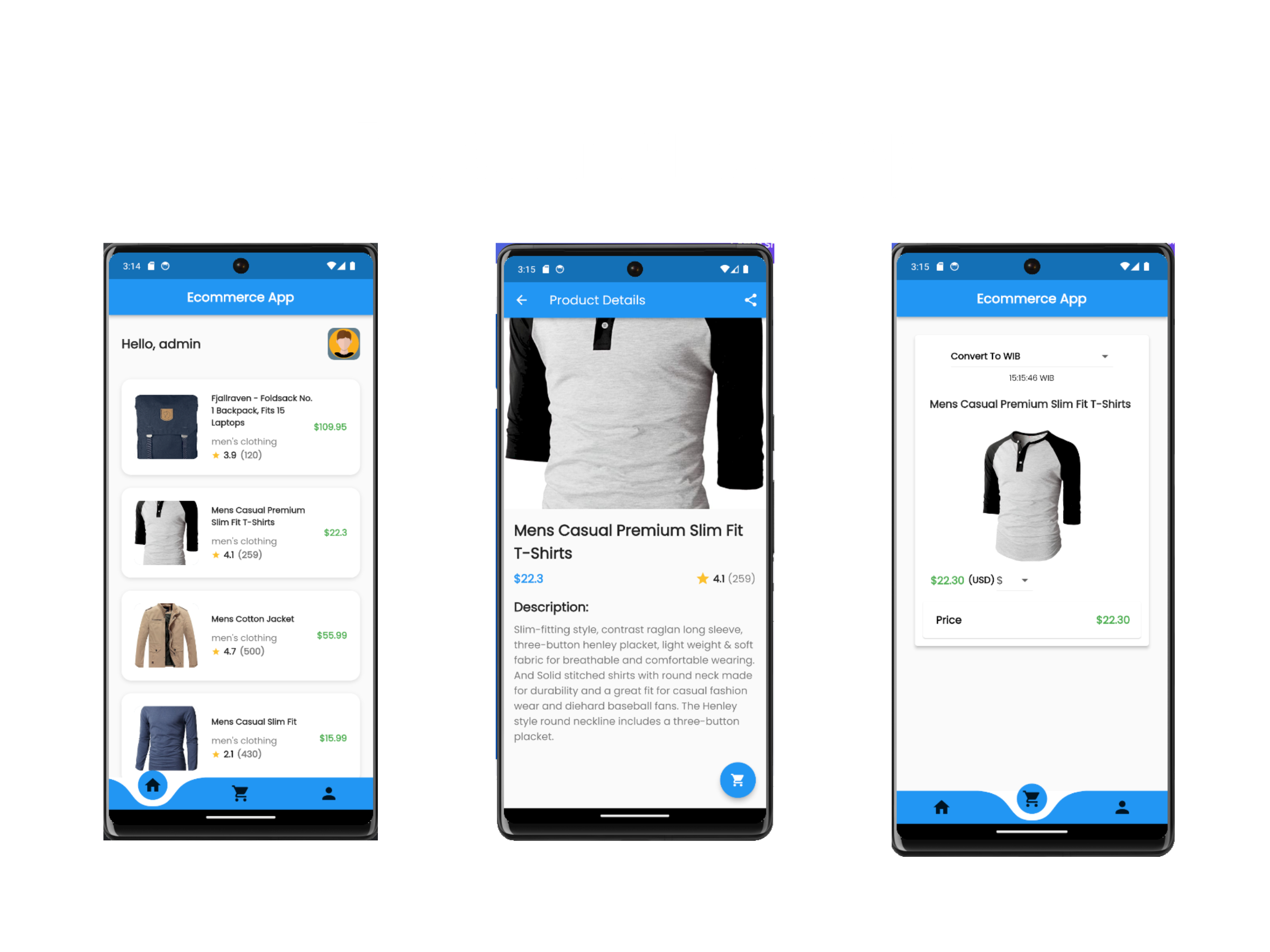 Ecommerce App — preview
