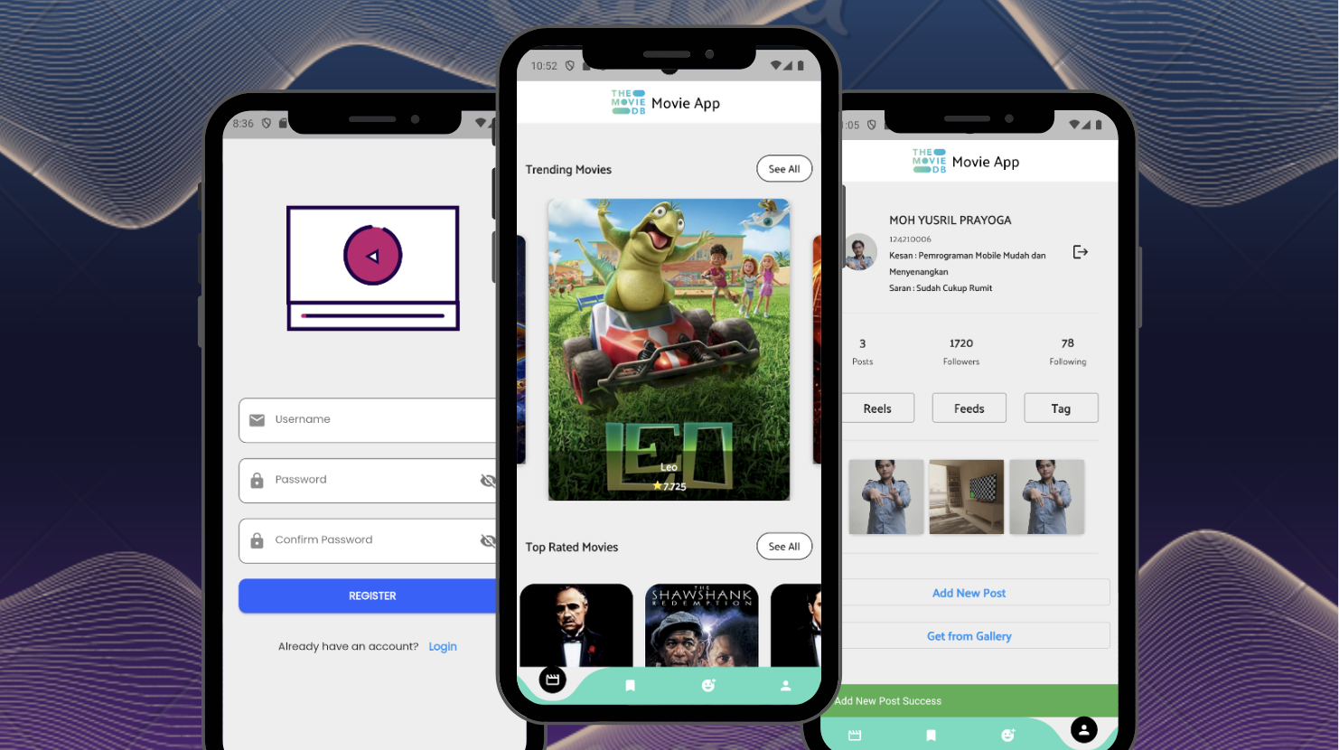 Movie Recommendation App — preview