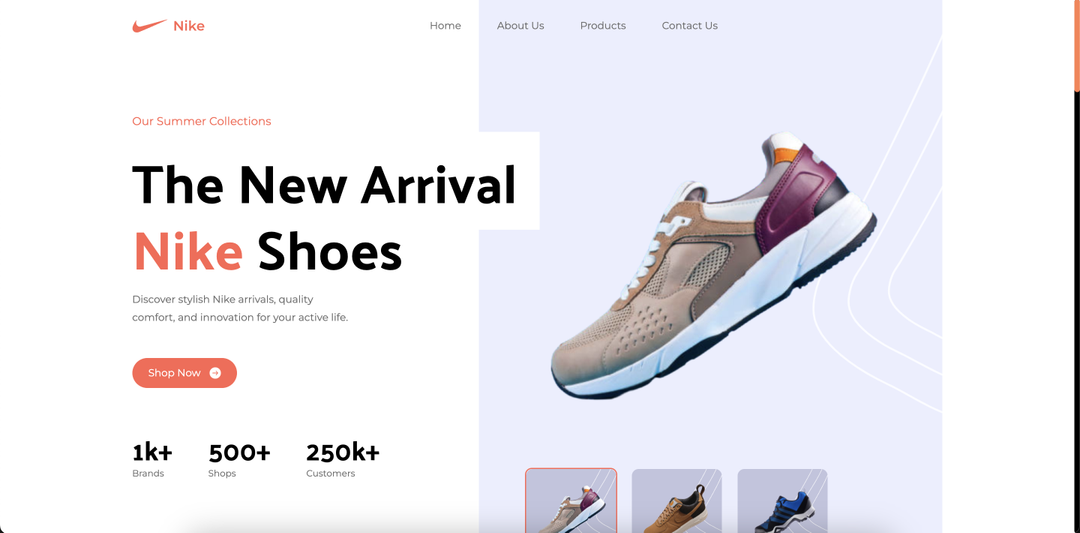 Nike Landing Page