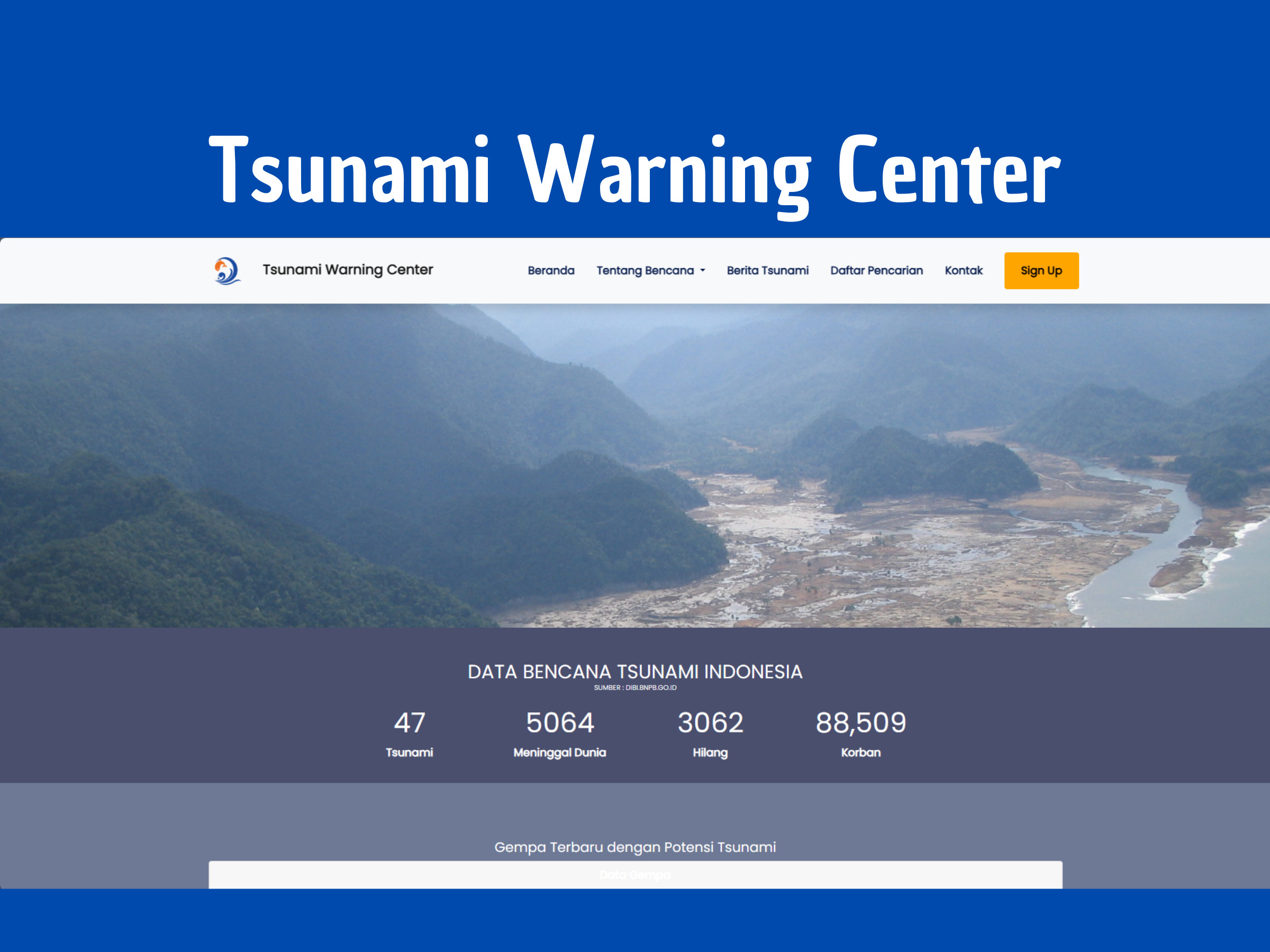 Tsunami Warning Center System — preview